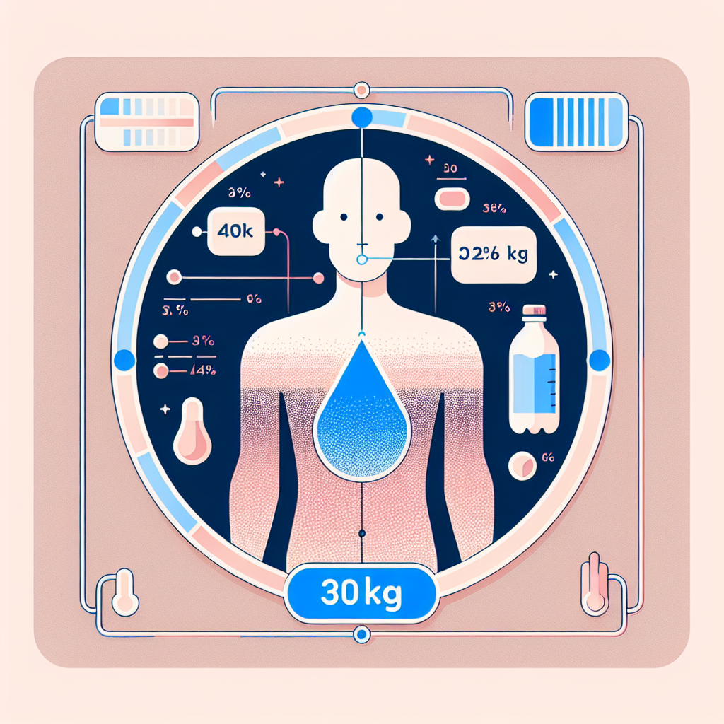 Сколько воды в теле человека весом 30 кг?