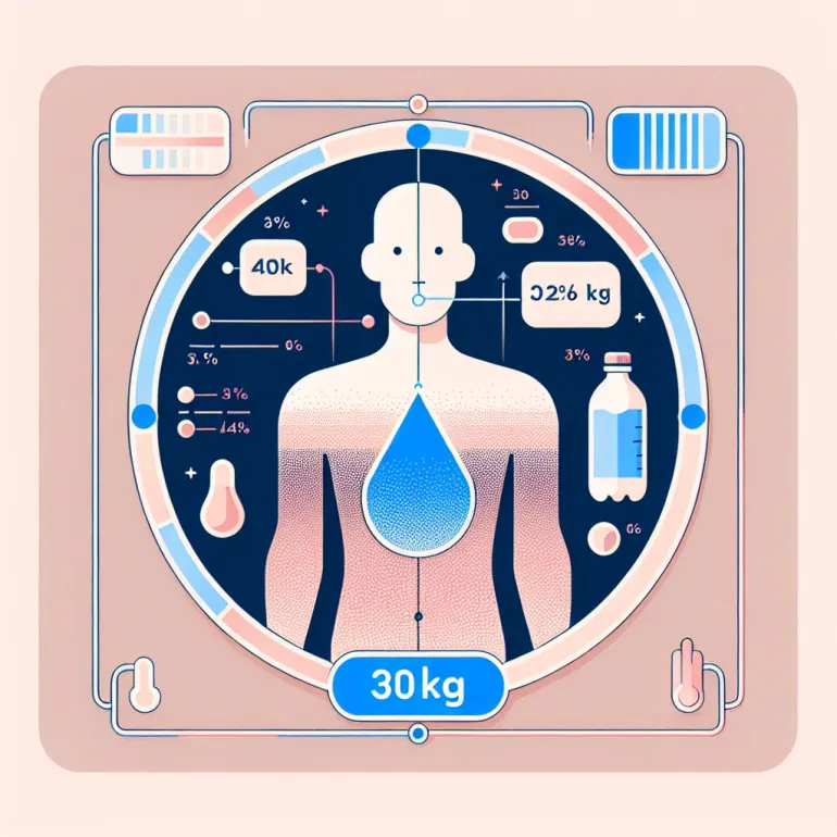 Сколько воды в теле человека весом 30 кг?