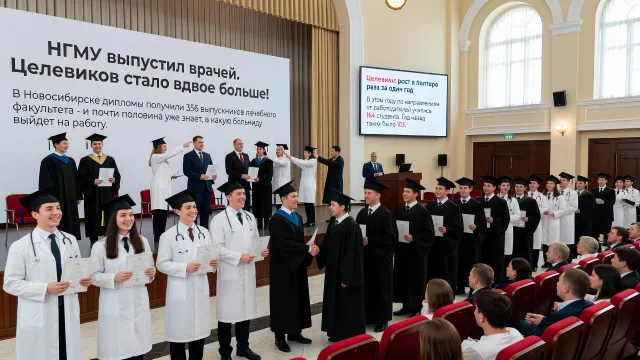 НГМУ выпустил врачей. Целевиков стало вдвое больше!